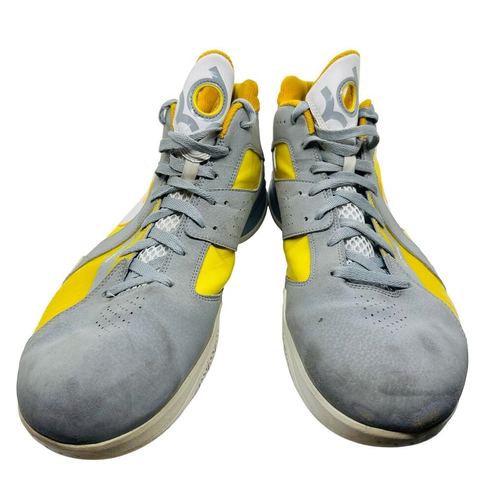 NIKE Men’s KD 3 Wolf Grey Del Sol Lace Up Basketball Sneaker Shoes Size US 14